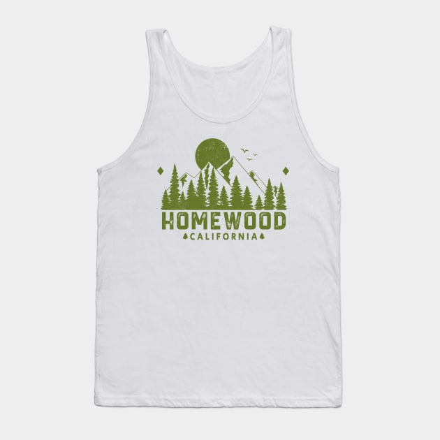 Homewood California Mountain View Tank Top by HomeSpirit